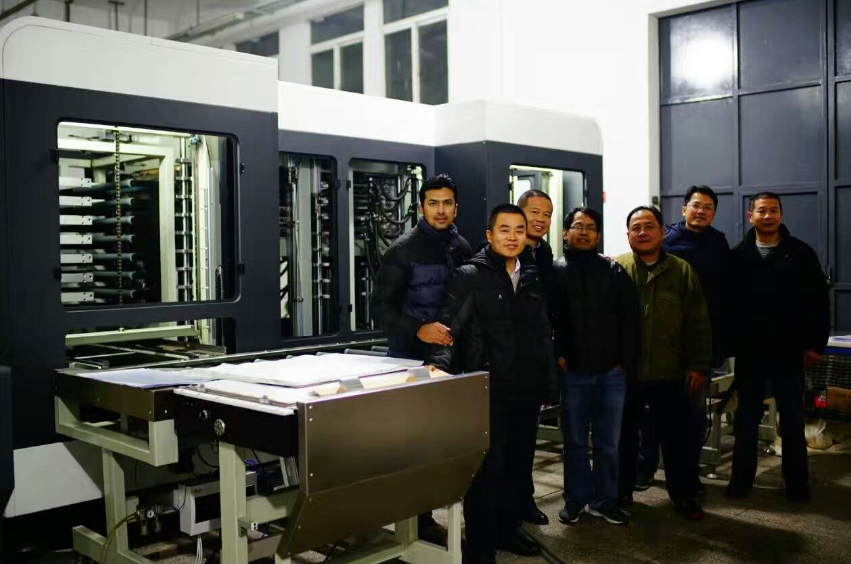 WENLIN-FA8500全自动RFID层合生产线顺利验收！